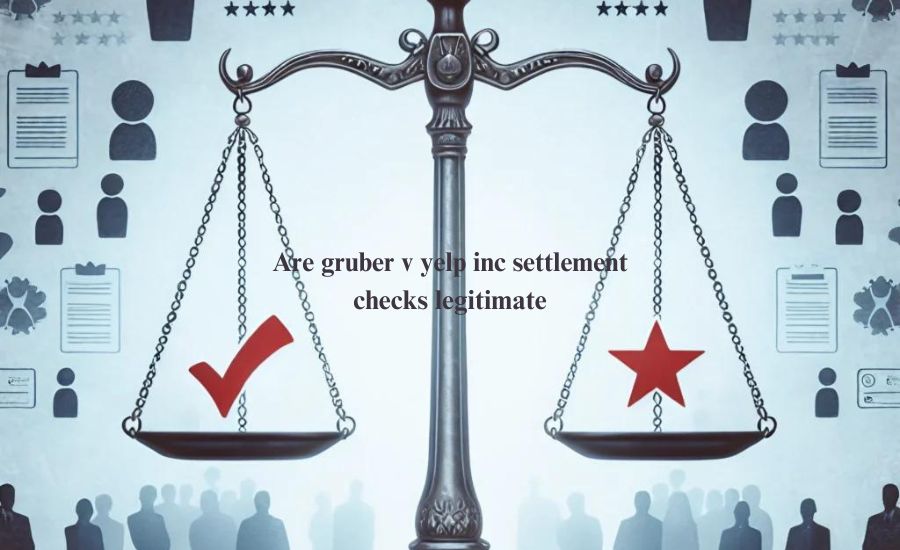 are gruber v yelp inc settlement checks legitimate