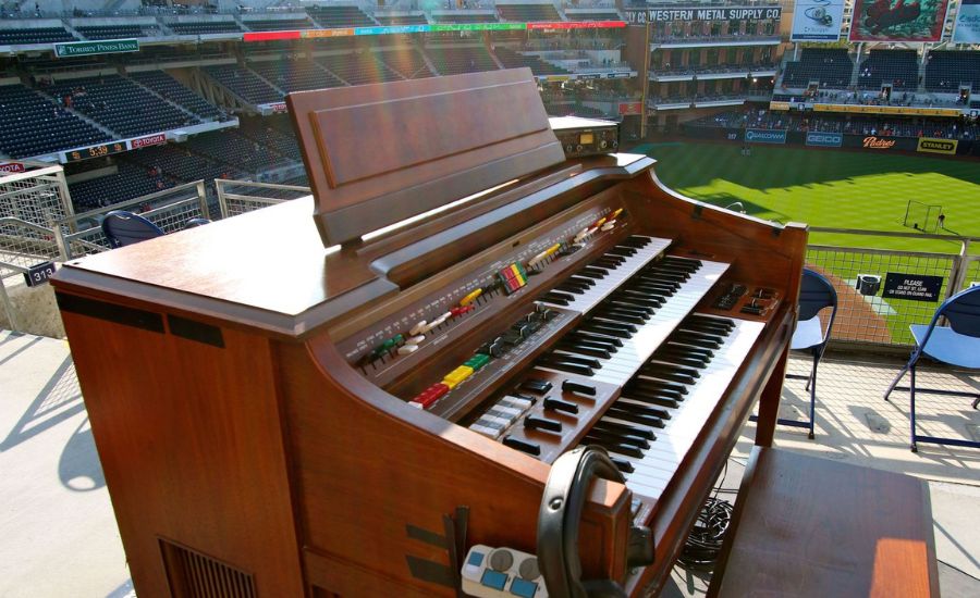 instrument at a basilica or a baseball stadium