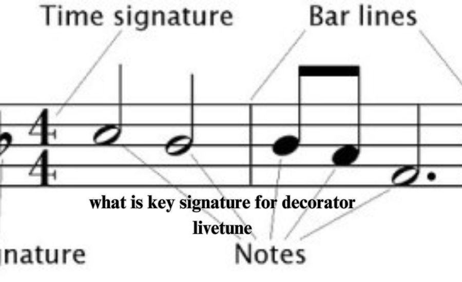 what is key signature for decorator livetune