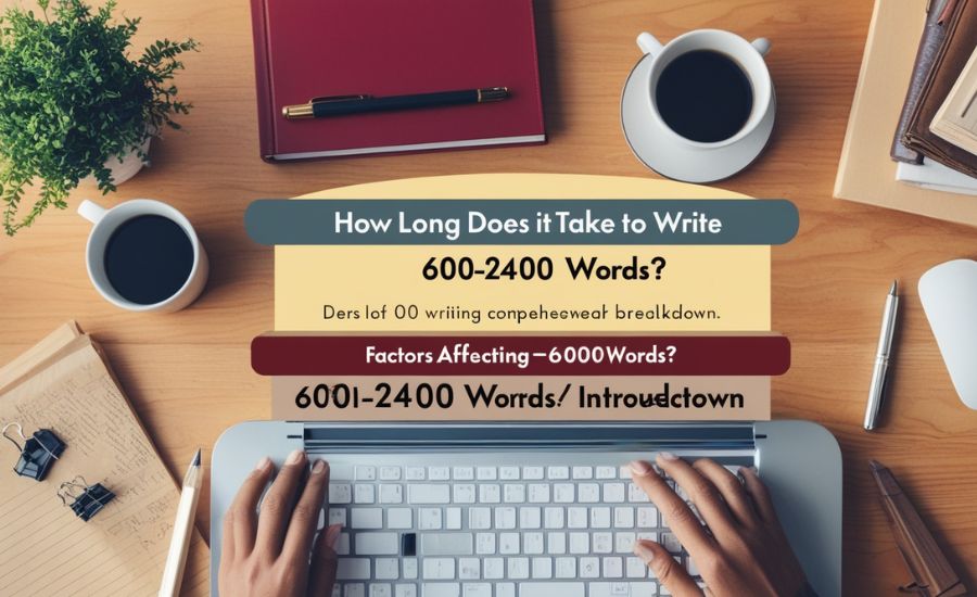 how long does it take to write 600-2400 words