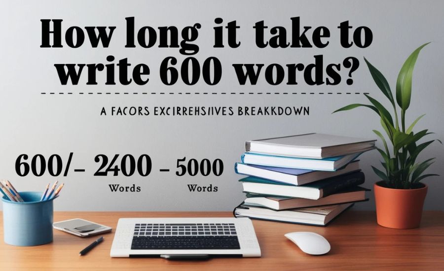 how long does it take to write 600-2400 words