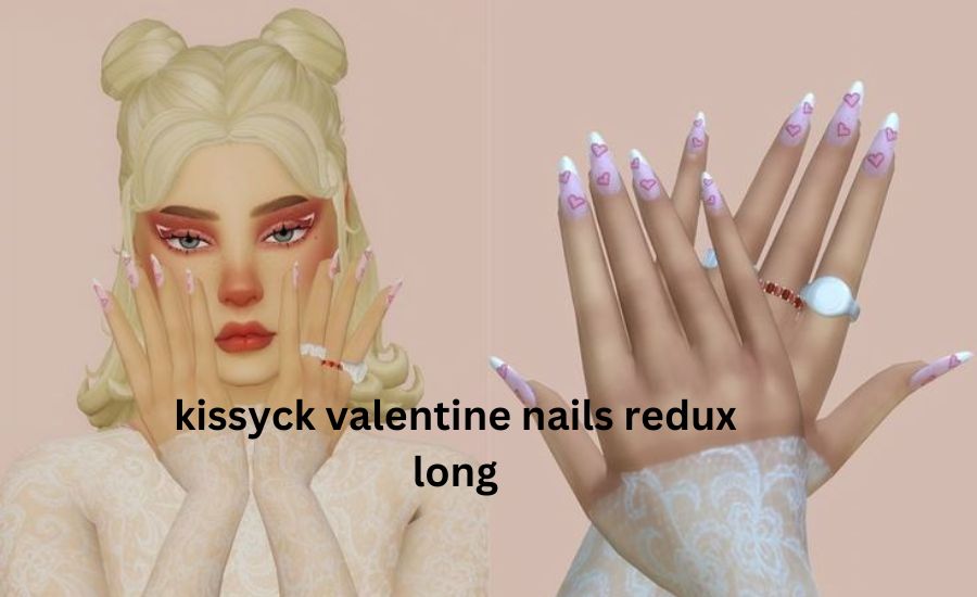 kissyck valentine nails redux long